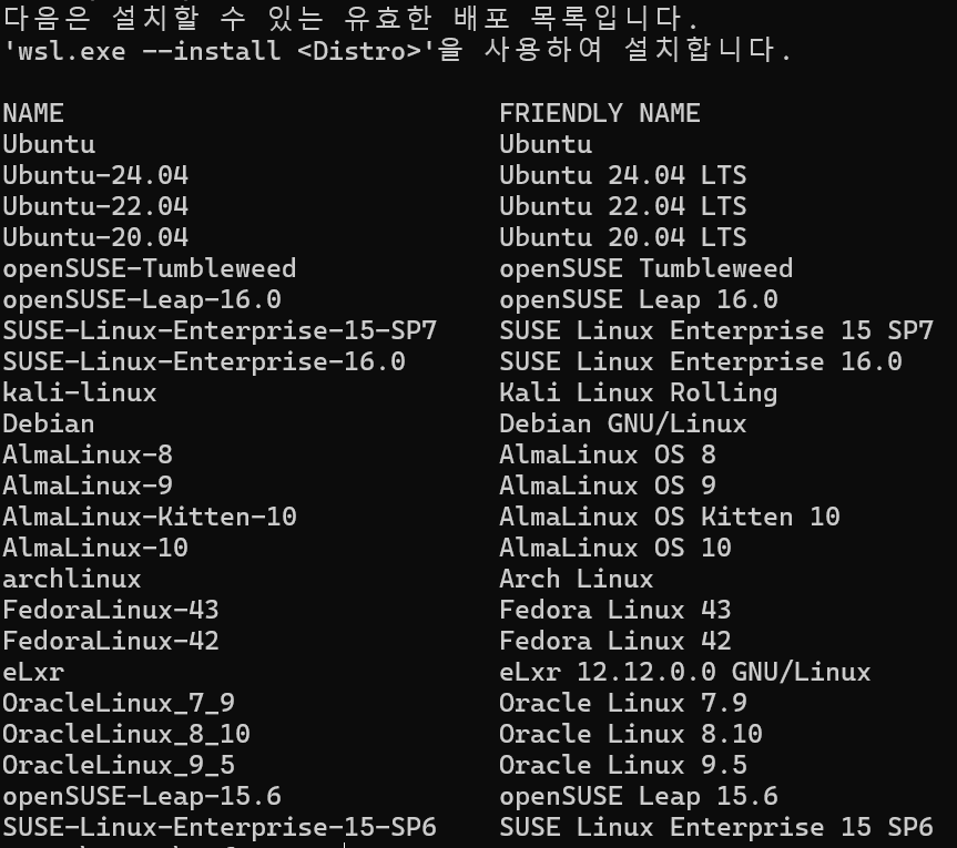 리눅스 배포판 목록